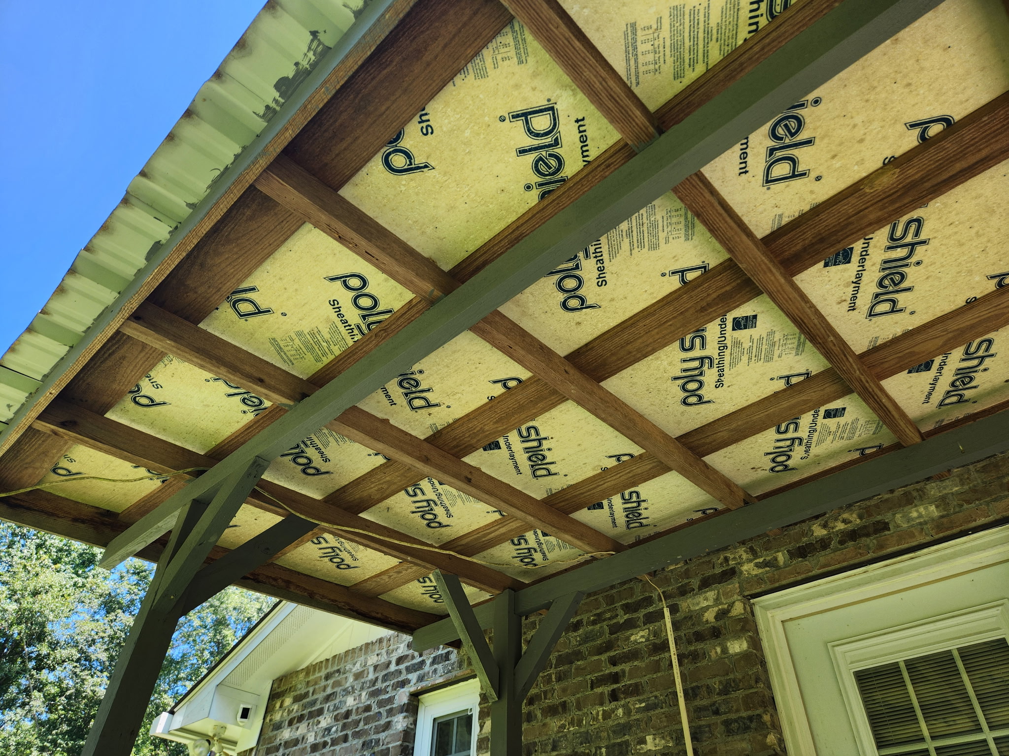 Ground-Level Patio Deck with Awning
